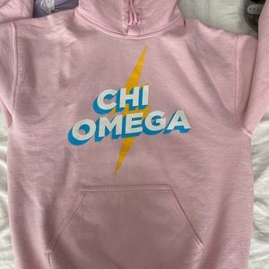 Chi Omega Sorority pink sweatshirt